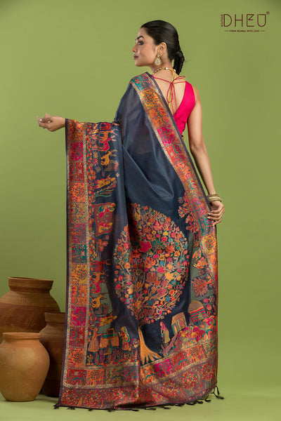 Exclusive Resham Kanni Silk Saree
