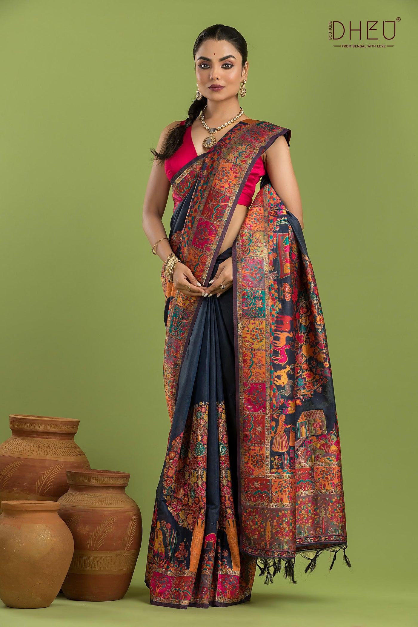 Exclusive Resham Kanni Silk Saree