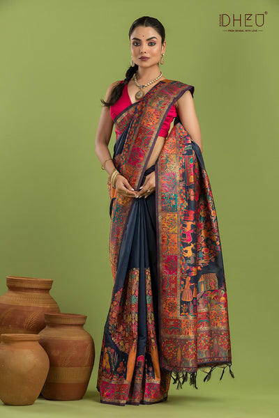 Exclusive Resham Kanni Silk Saree