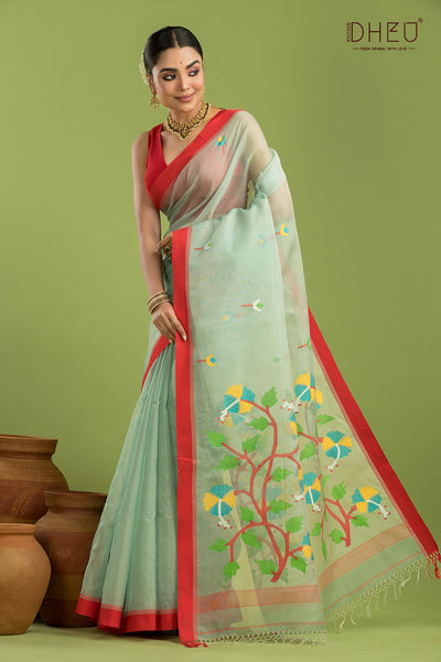 Pure Muslin Silk Saree