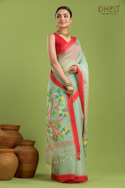Pure Muslin Silk Saree