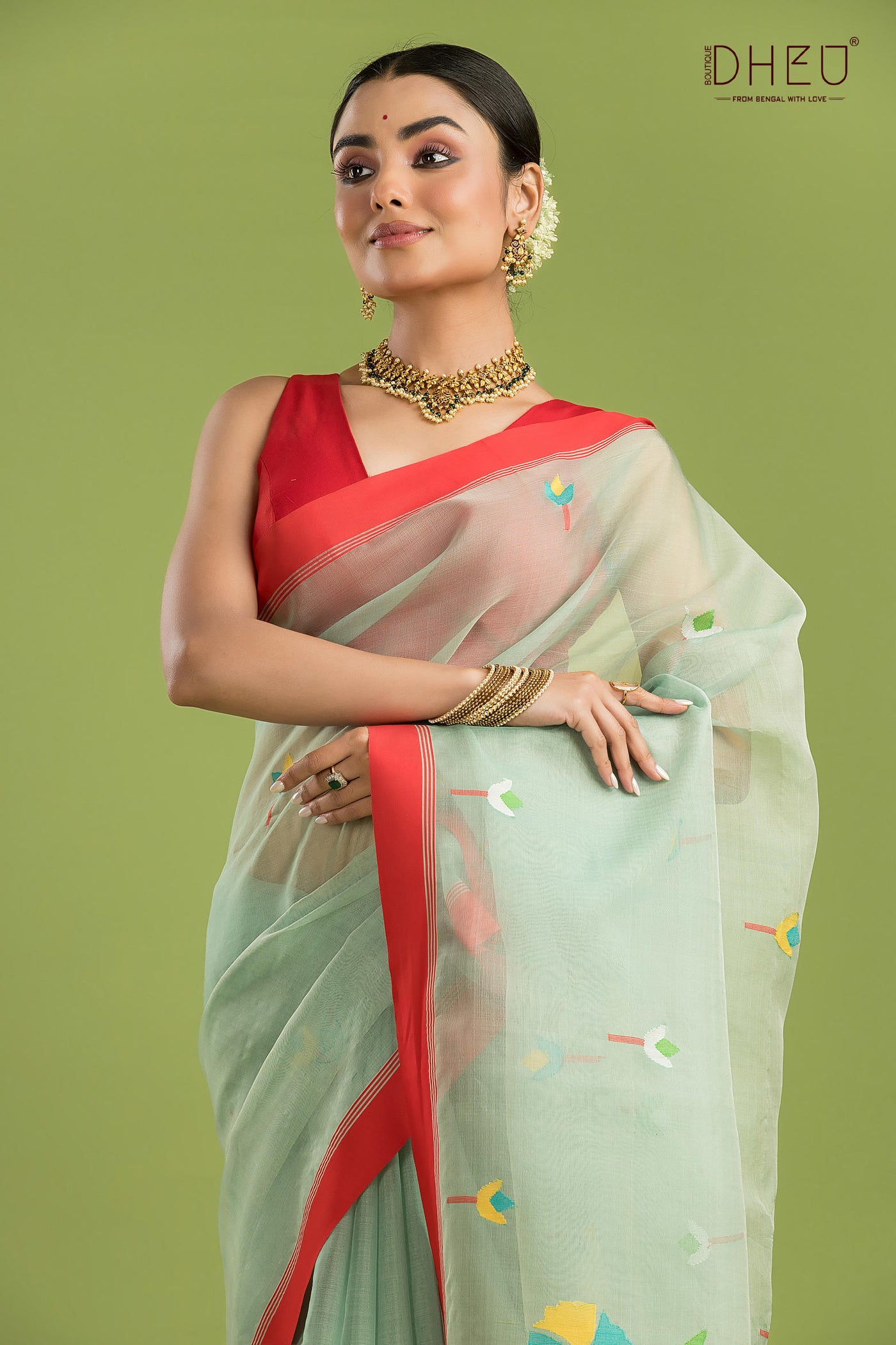 Pure Muslin Silk Saree
