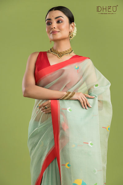 Pure Muslin Silk Saree
