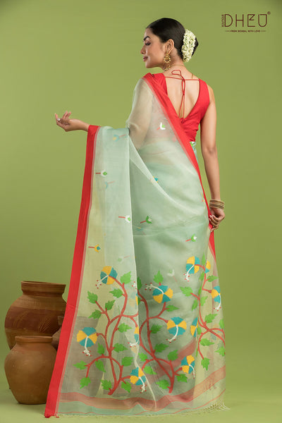 Pure Muslin Silk Saree