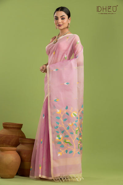 Pure Muslin Silk Saree