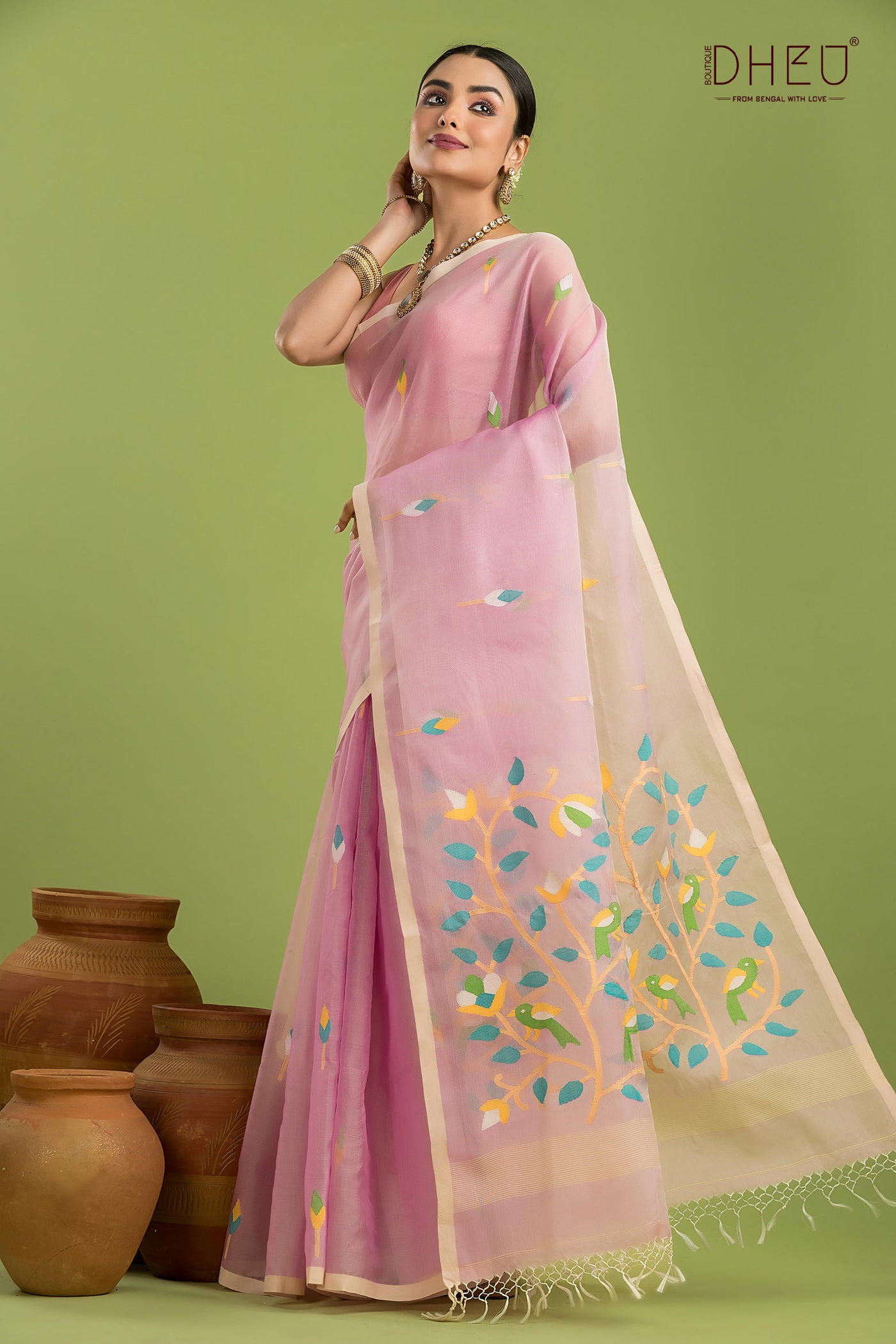 Pure Muslin Silk Saree