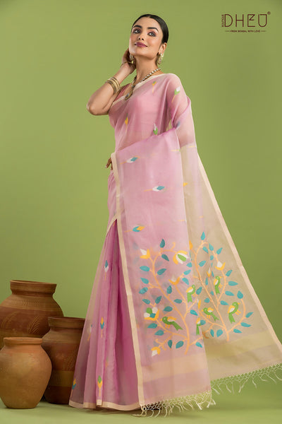 Pure Muslin Silk Saree