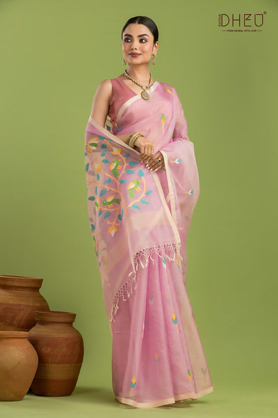 Pure Muslin Silk Saree