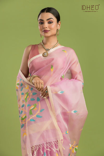 Pure Muslin Silk Saree