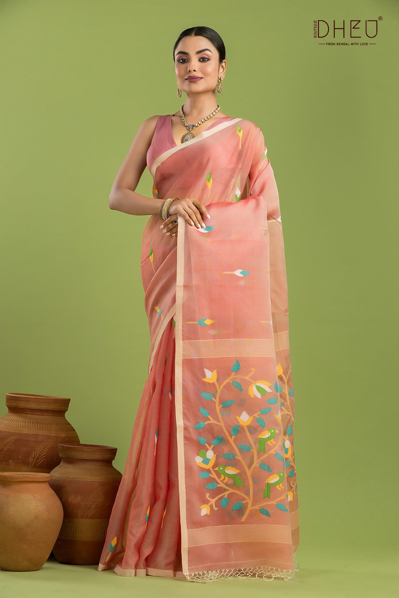 Pure Muslin Silk Saree