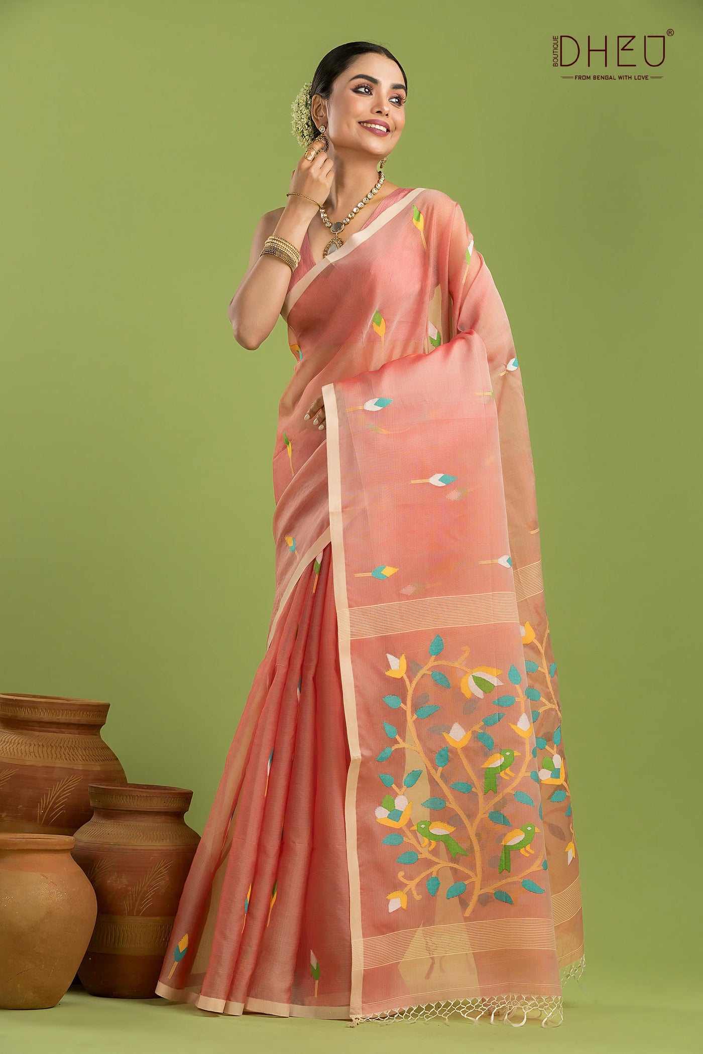 Pure Muslin Silk Saree
