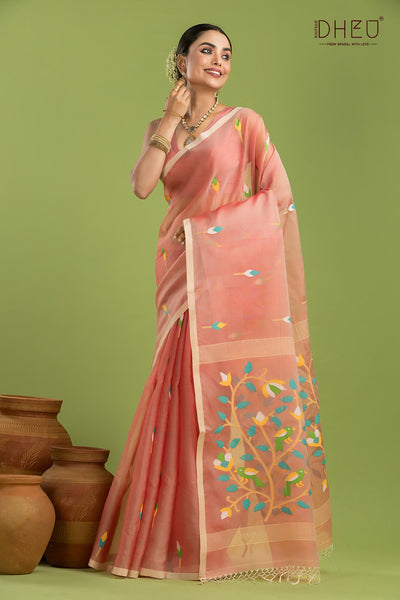 Pure Muslin Silk Saree