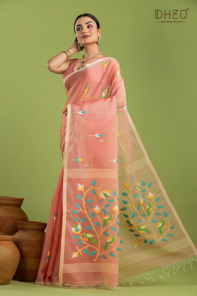 Pure Muslin Silk Saree