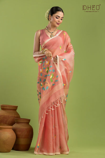 Pure Muslin Silk Saree