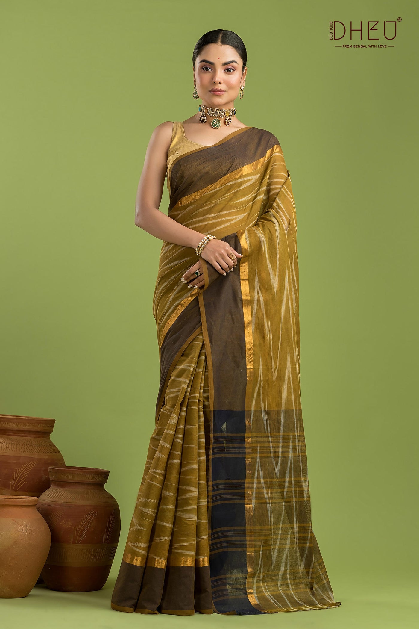 Exclusive Ikkat Cotton Saree
