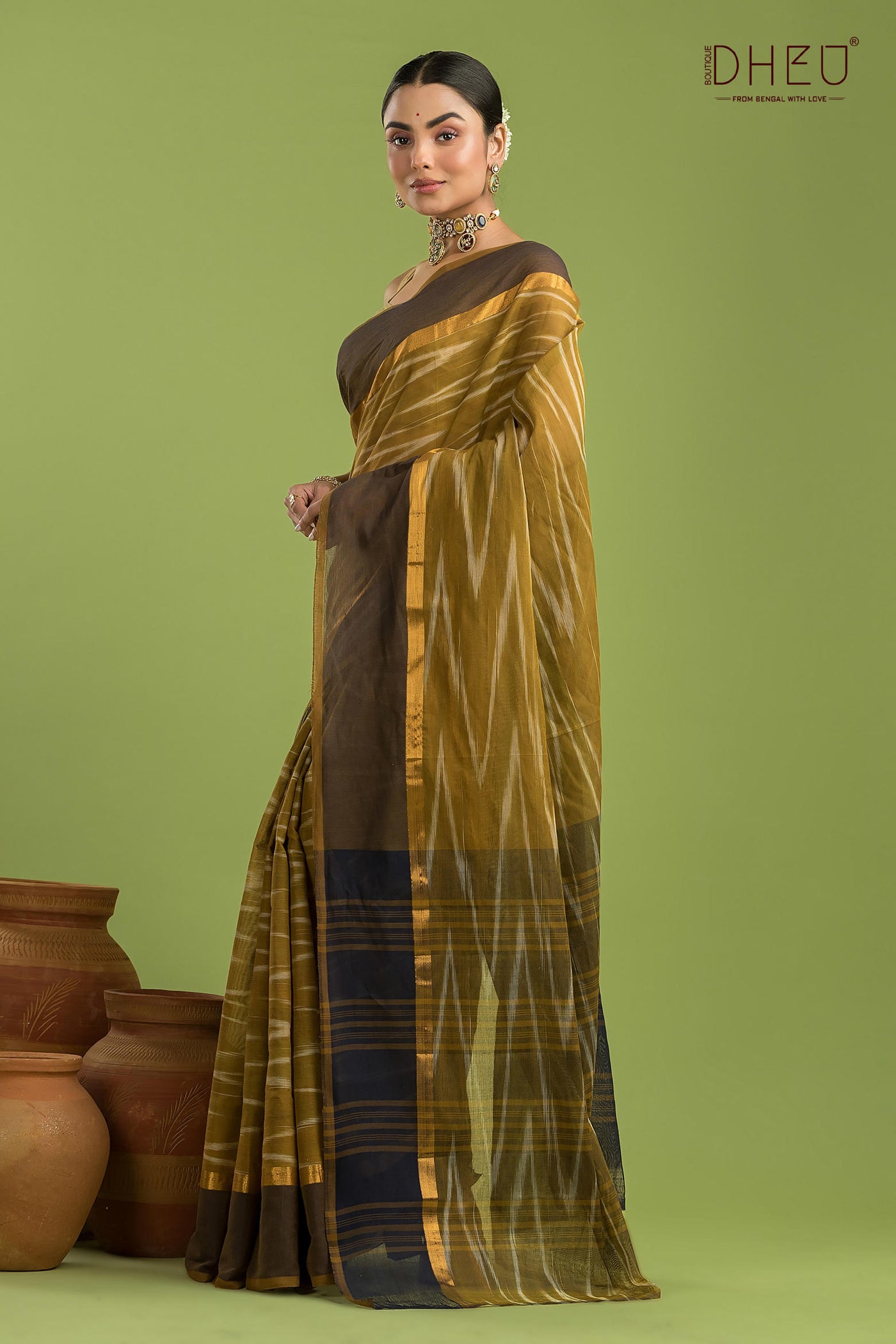 Exclusive Ikkat Cotton Saree