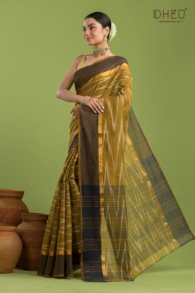 Exclusive Ikkat Cotton Saree