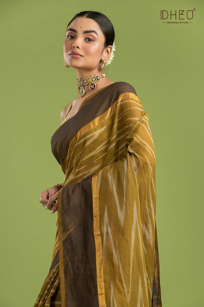 Exclusive Ikkat Cotton Saree
