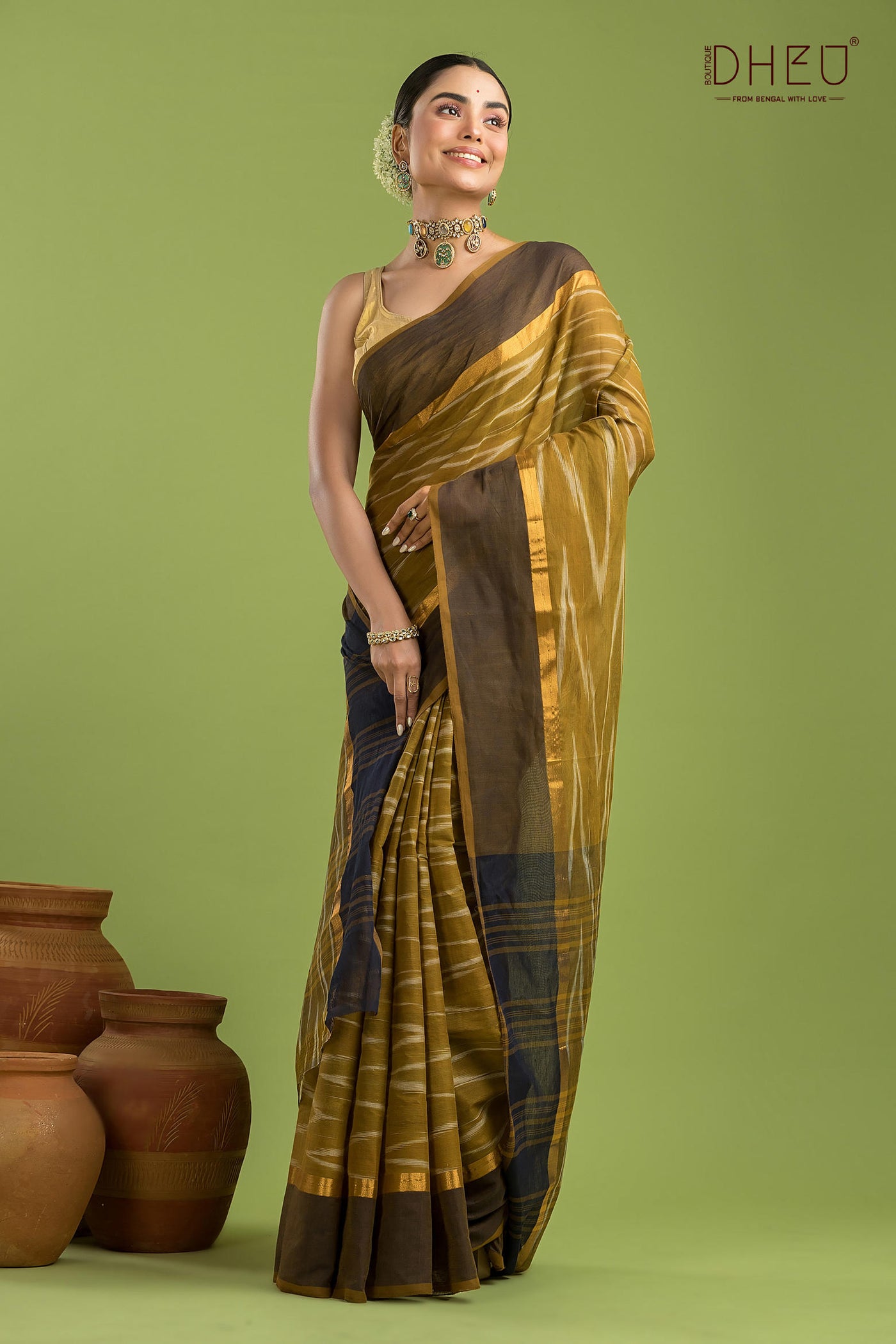 Exclusive Ikkat Cotton Saree