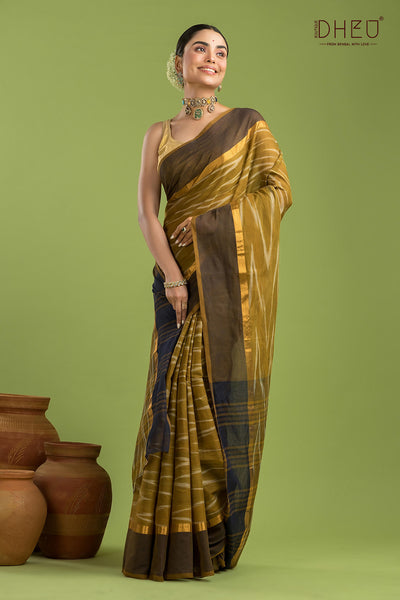 Exclusive Ikkat Cotton Saree