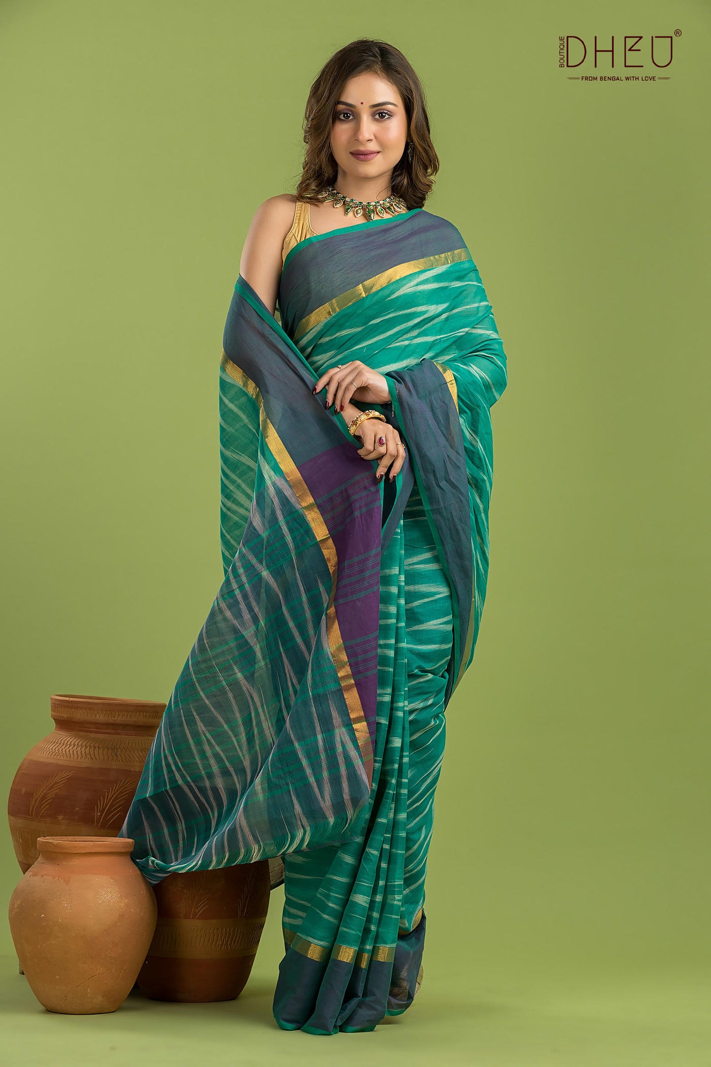 Exclusive Ikkat Cotton Saree