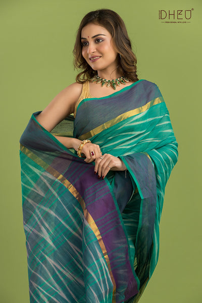 Exclusive Ikkat Cotton Saree