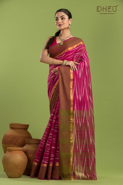 Exclusive Ikkat Cotton Saree