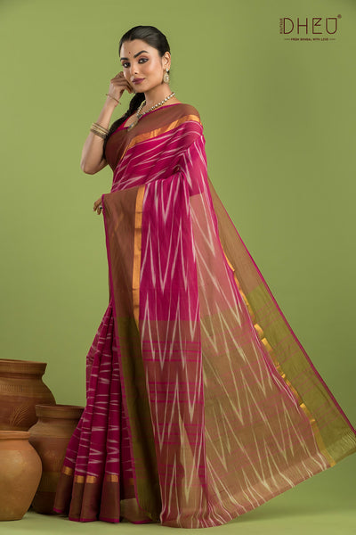 Exclusive Ikkat Cotton Saree