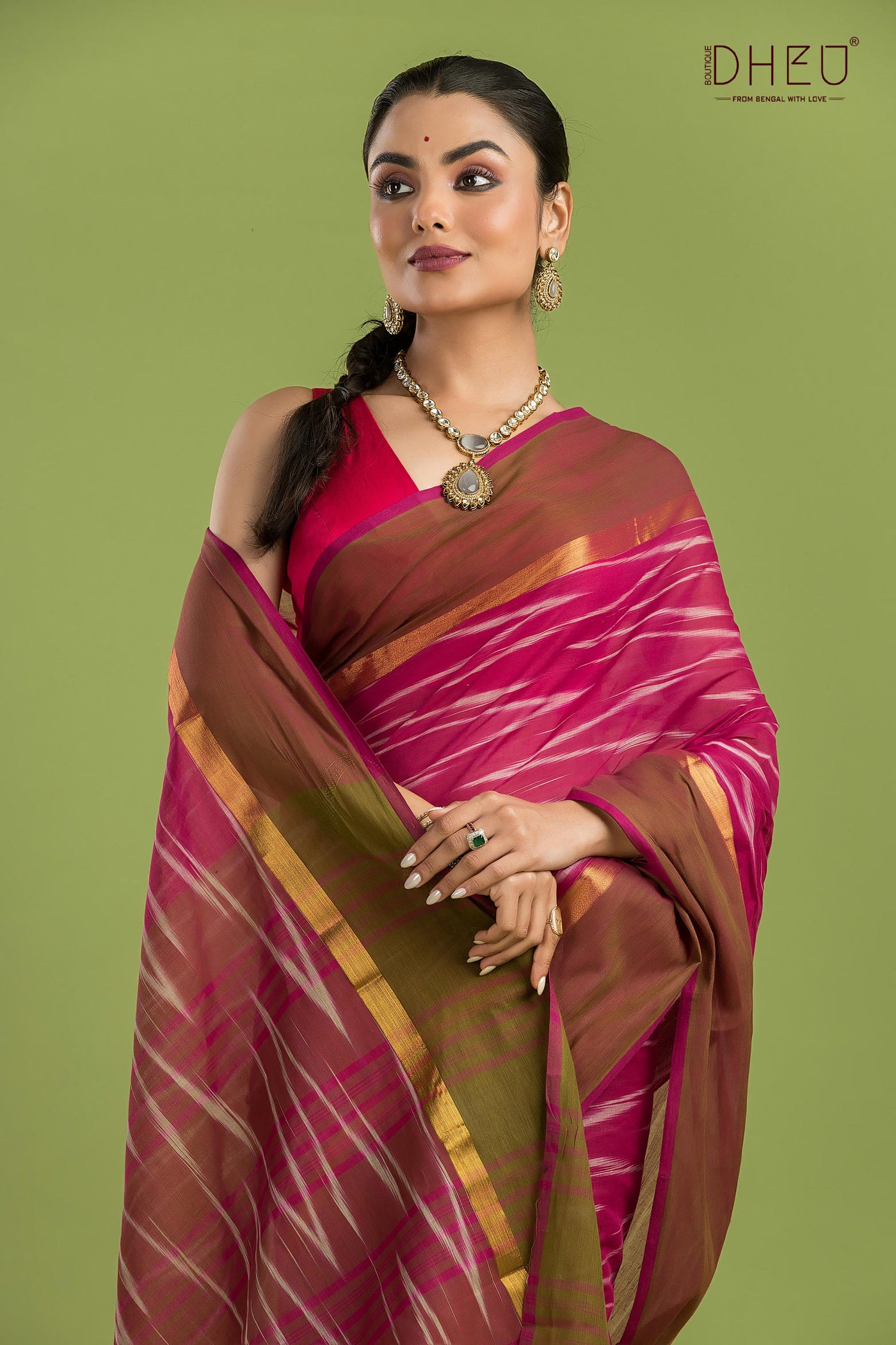 Exclusive Ikkat Cotton Saree