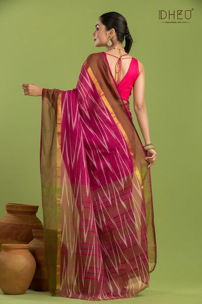 Exclusive Ikkat Cotton Saree