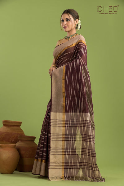 Exclusive Ikkat Cotton Saree