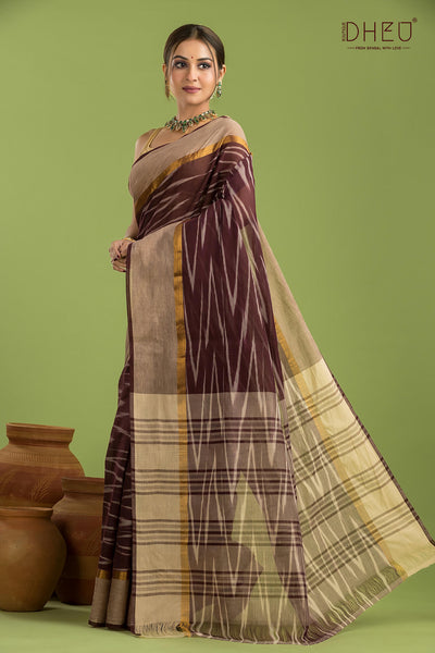 Exclusive Ikkat Cotton Saree