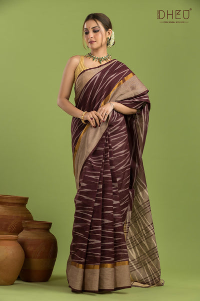 Exclusive Ikkat Cotton Saree