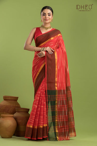 Exclusive Ikkat Cotton Saree