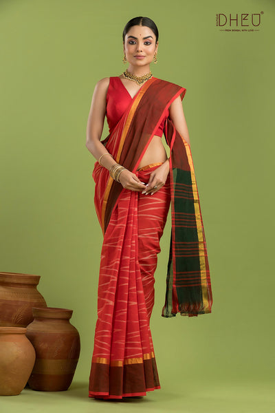 Exclusive Ikkat Cotton Saree