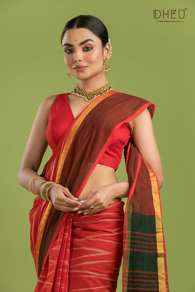 Exclusive Ikkat Cotton Saree