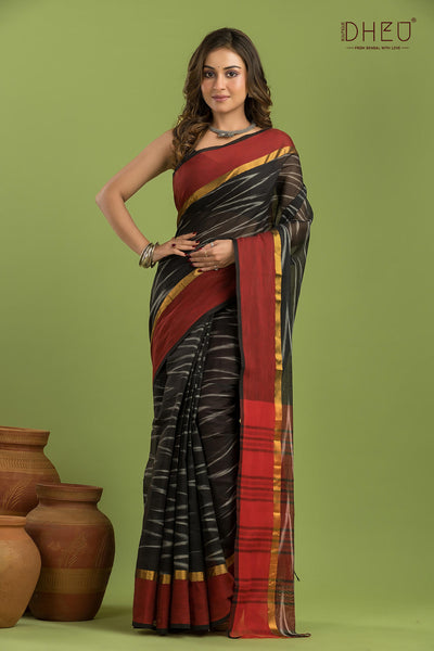 Exclusive Ikkat Cotton Saree