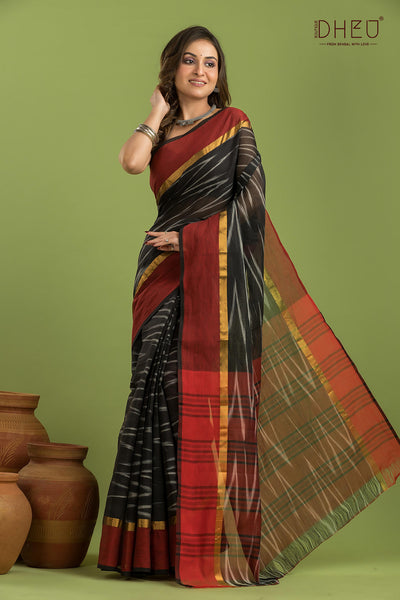 Exclusive Ikkat Cotton Saree