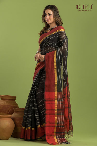 Exclusive Ikkat Cotton Saree