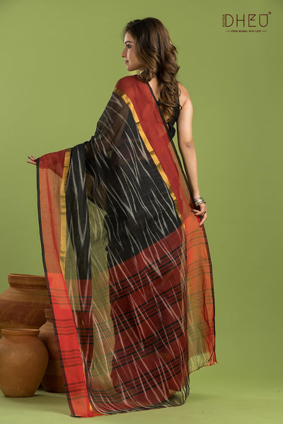 Exclusive Ikkat Cotton Saree
