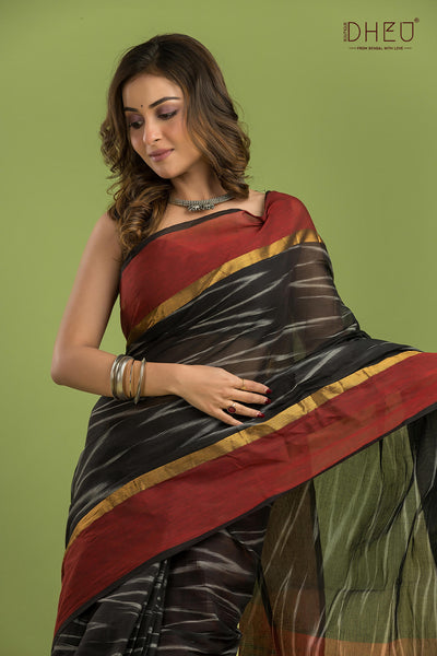 Exclusive Ikkat Cotton Saree