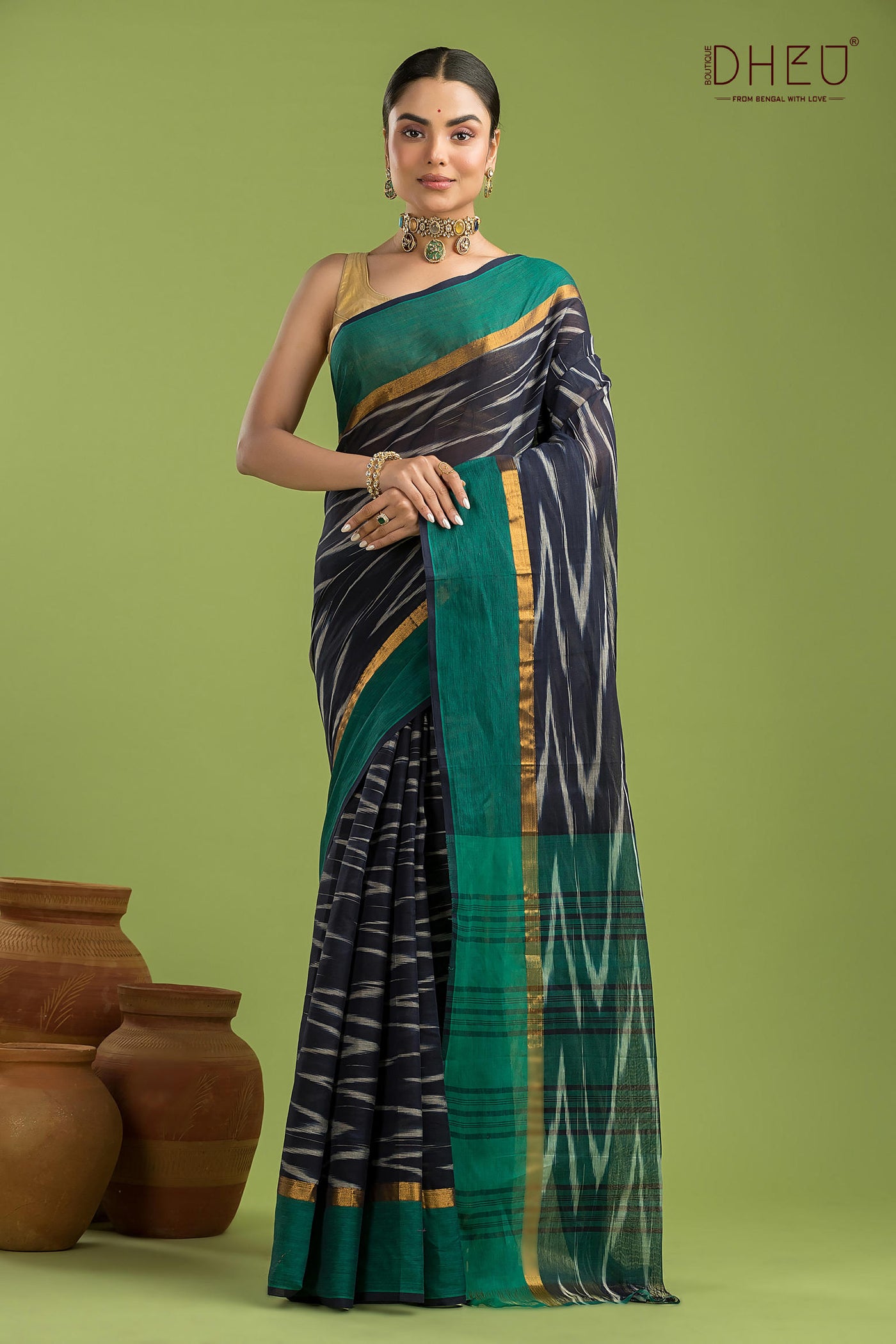 Exclusive Ikkat Cotton Saree
