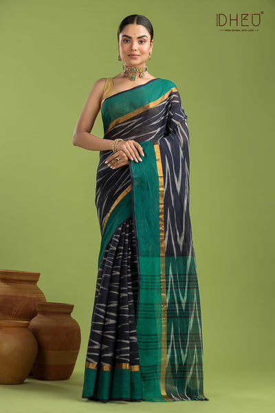 Exclusive Ikkat Cotton Saree