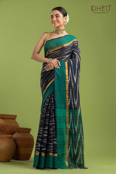 Exclusive Ikkat Cotton Saree