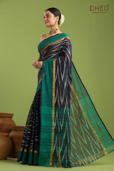 Exclusive Ikkat Cotton Saree