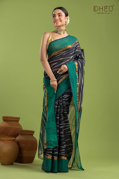 Exclusive Ikkat Cotton Saree