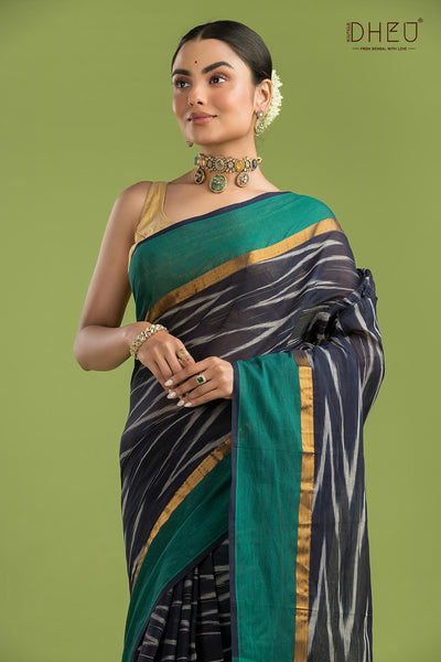 Exclusive Ikkat Cotton Saree