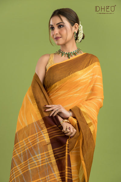 Exclusive Ikkat Cotton Saree