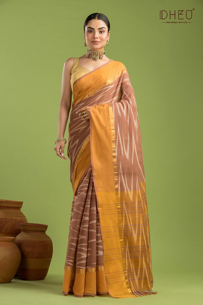 Exclusive Ikkat Cotton Saree