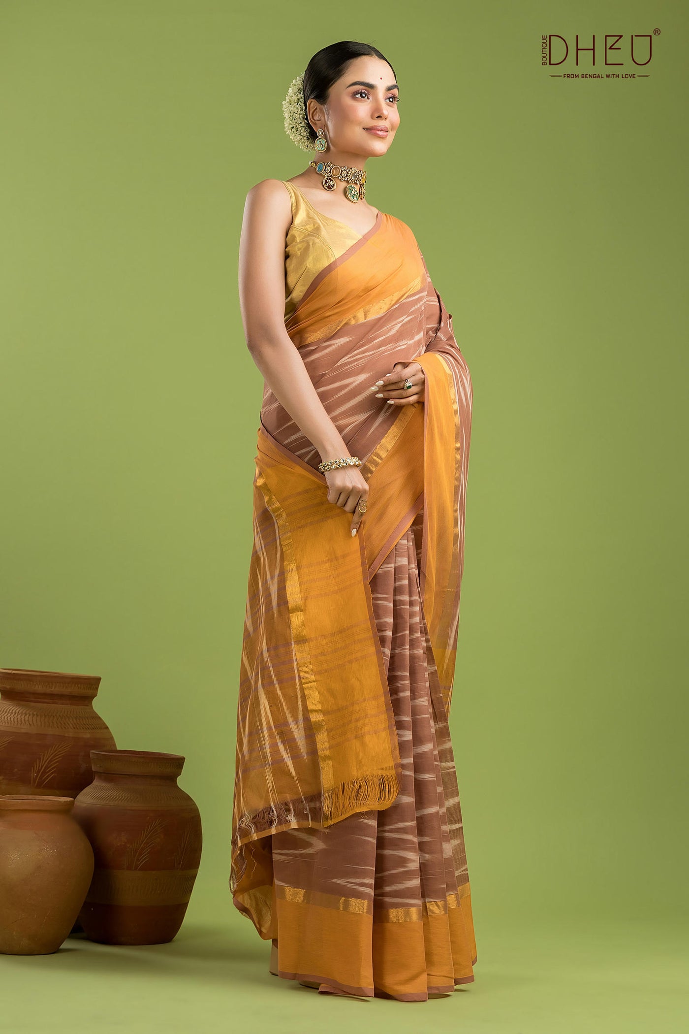 Exclusive Ikkat Cotton Saree